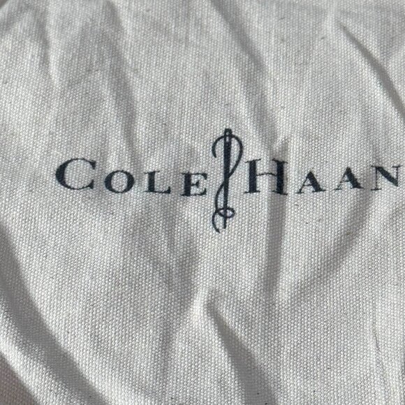 Cole Haan Shoe Dust Bags Set 4 Tan Drawstring Cotton Shoe Dustbag Gift Storage - Picture 2 of 3